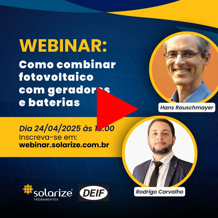 Gravação do webinar: como combinar fotovoltaico com geradores e baterias
